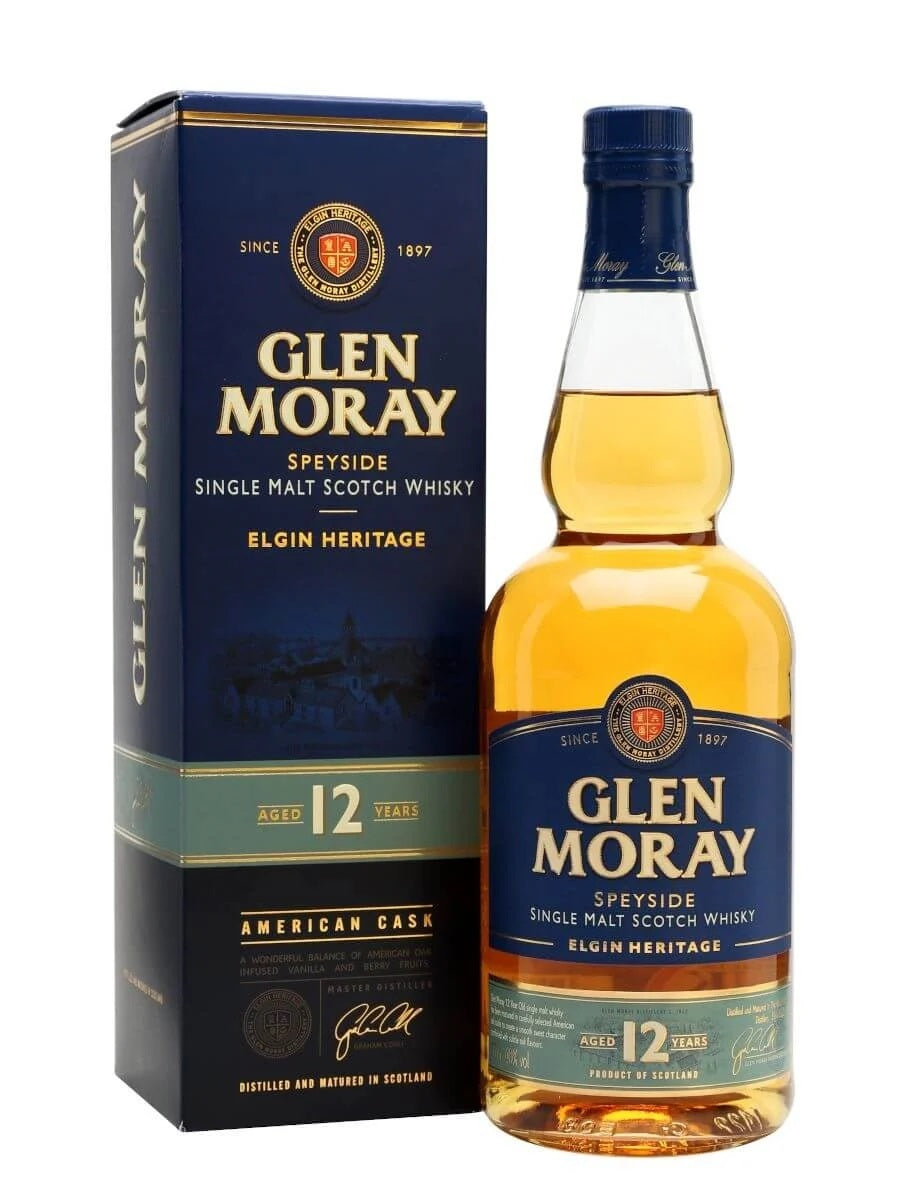 Glen Moray 12 Year Single Malt Scotch Whiskey