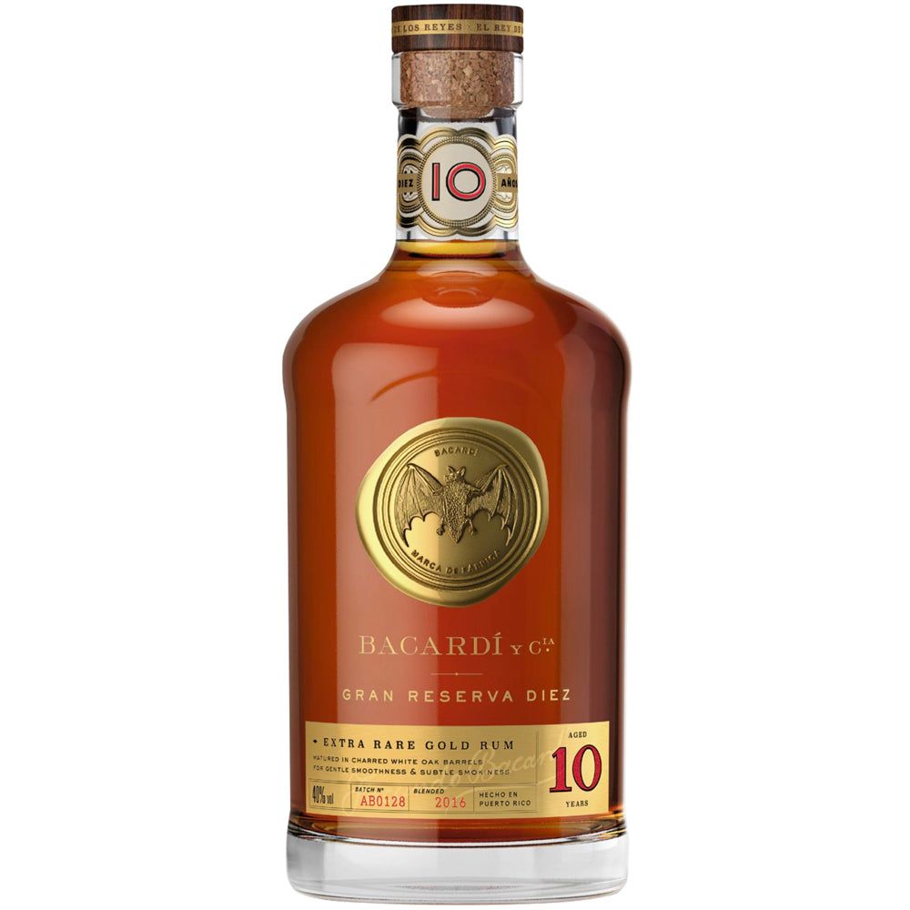 Bacardi Gran Reserva Diez 10 Year Extra Rare Gold Rum