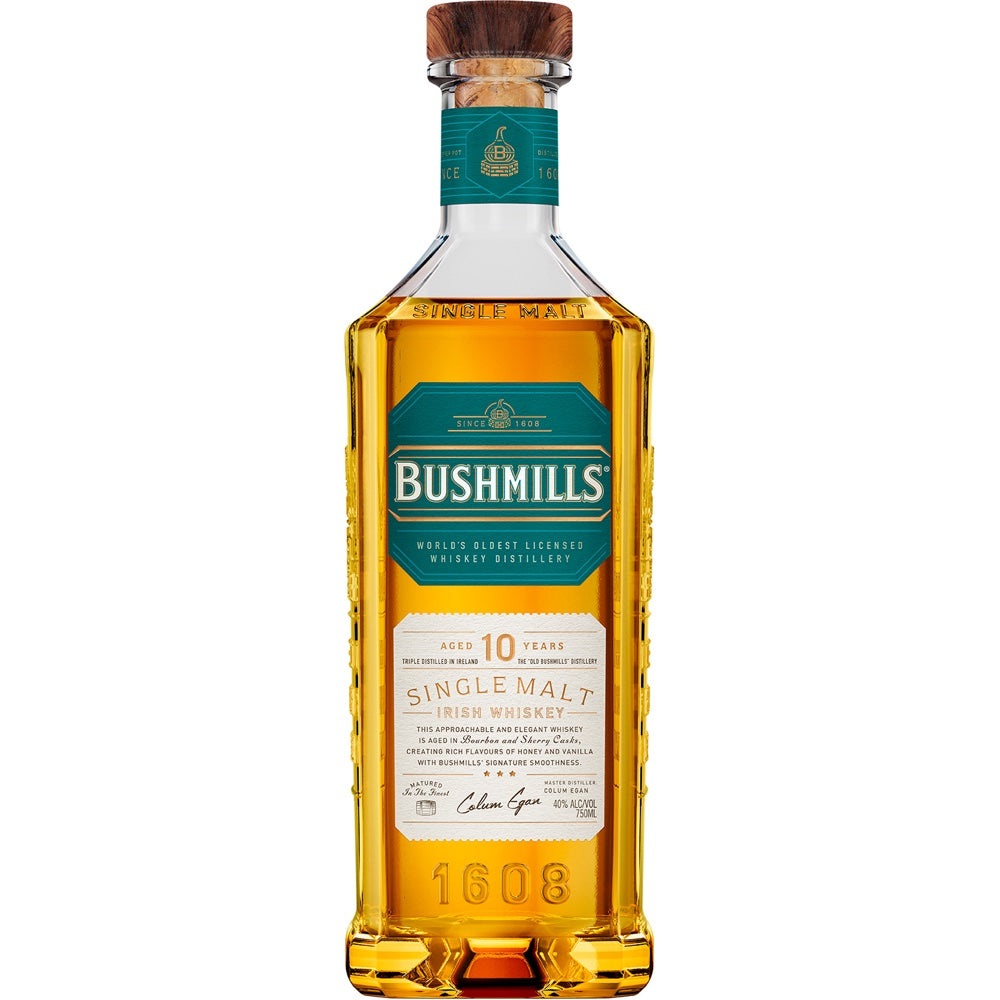 Bushmills 10 Year Old Single Malt Irish Whiskey