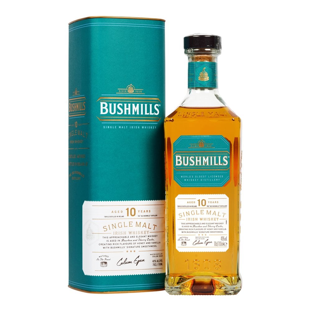 Bushmills 10 Year Old Single Malt Irish Whiskey