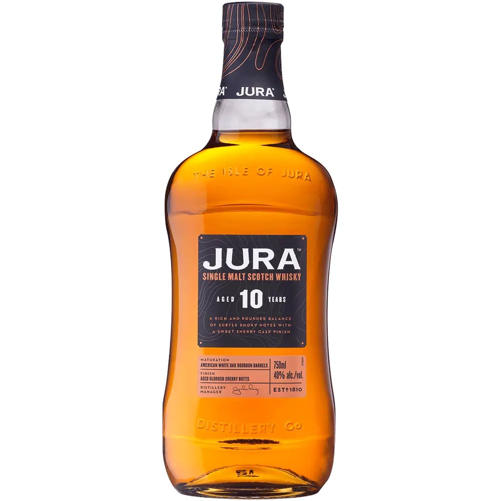 Jura 10 Year Old Single Malt Scotch Whiskey