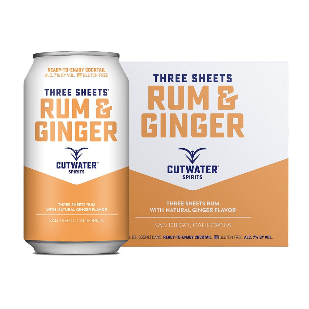 Cutwater Rum & Ginger Cocktail 4pk