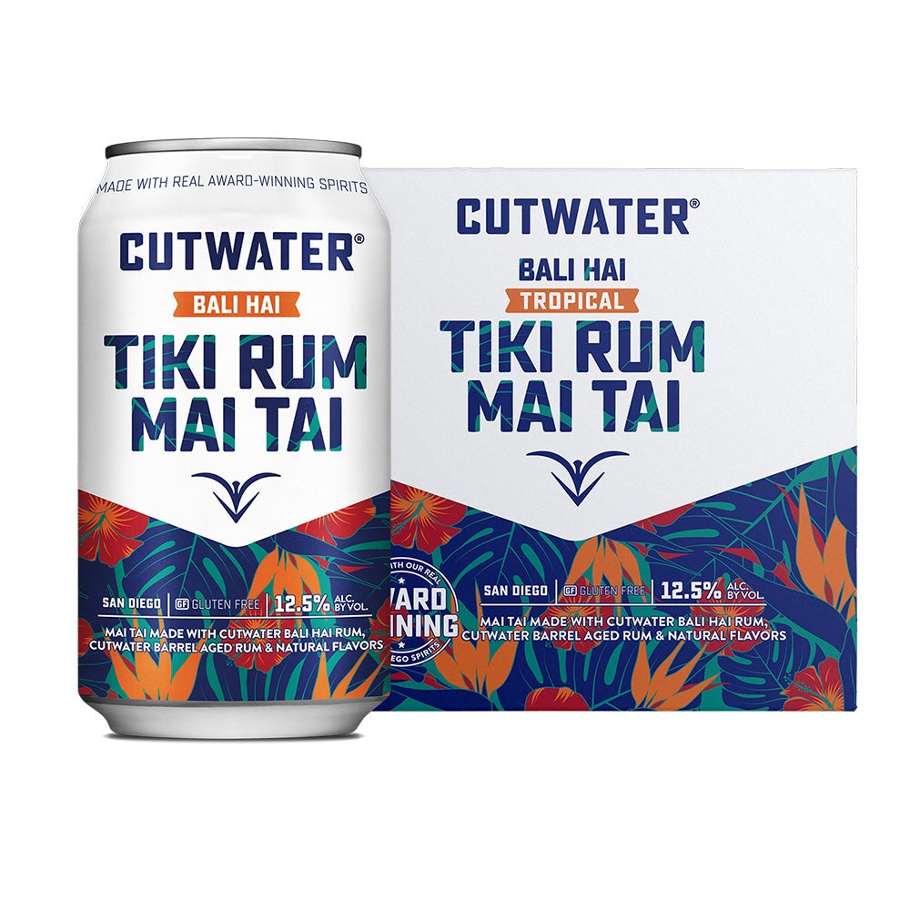 Cutwater Bali Hai Tiki Gold Rum Cocktail 4pk